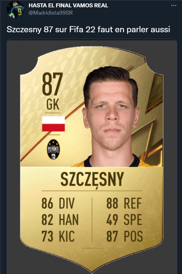 Karta Szczęsnego w grze FIFA 22!